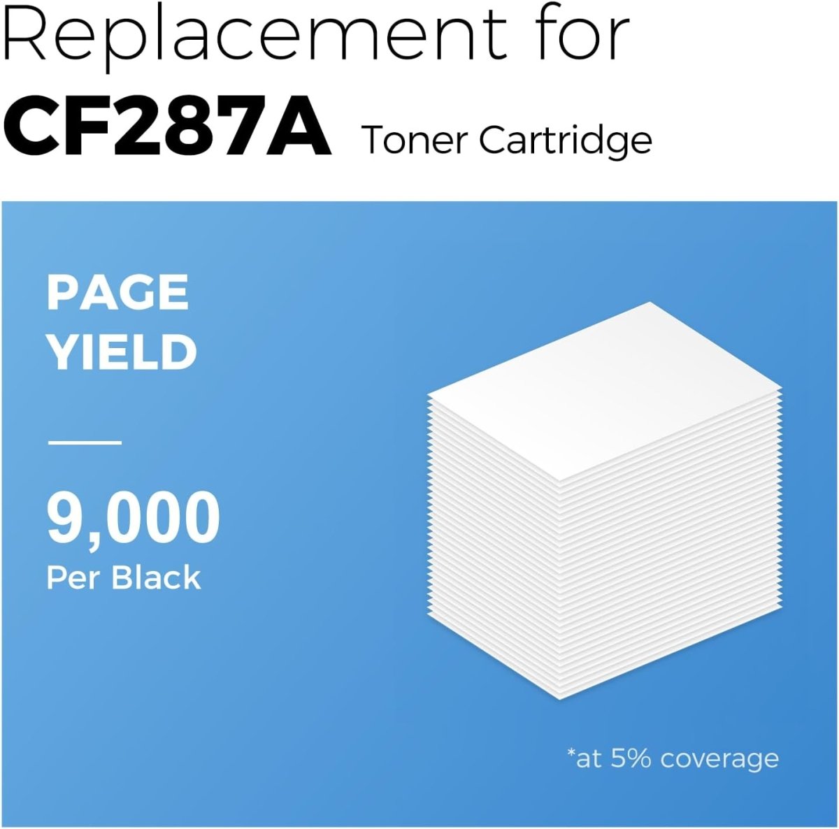 myCartridge Compatible HP 87A CF287A Toner Cartridge (Black, 2-Pack) - Linford Office:Printer Ink & Toner Cartridge