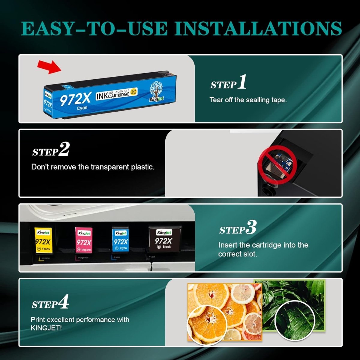 Compatible HP 972X High Yield Cyan Ink Cartridges, L0R98AN - Linford Office:Printer Ink & Toner Cartridge