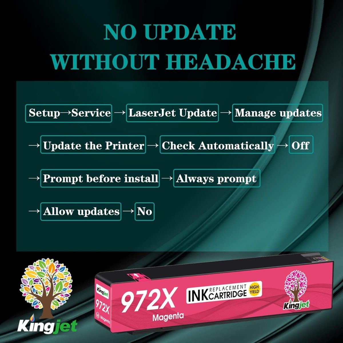 Compatible HP 972X High Yield Magenta PageWide Cartridge, L0S01AN - Linford Office:Printer Ink & Toner Cartridge