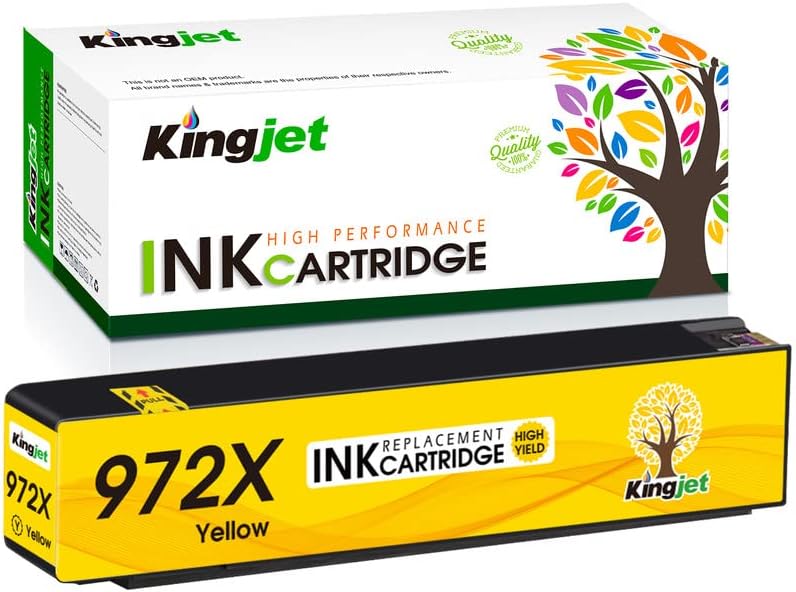 Compatible HP 972X High Yield Yellow PageWide Ink Cartridge, L0S04AN - Linford Office:Printer Ink & Toner Cartridge