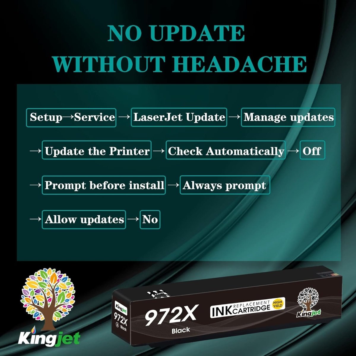 Compatible HP 972X Ink Cartridges High Yield Black, F6T84AN - Linford Office:Printer Ink & Toner Cartridge