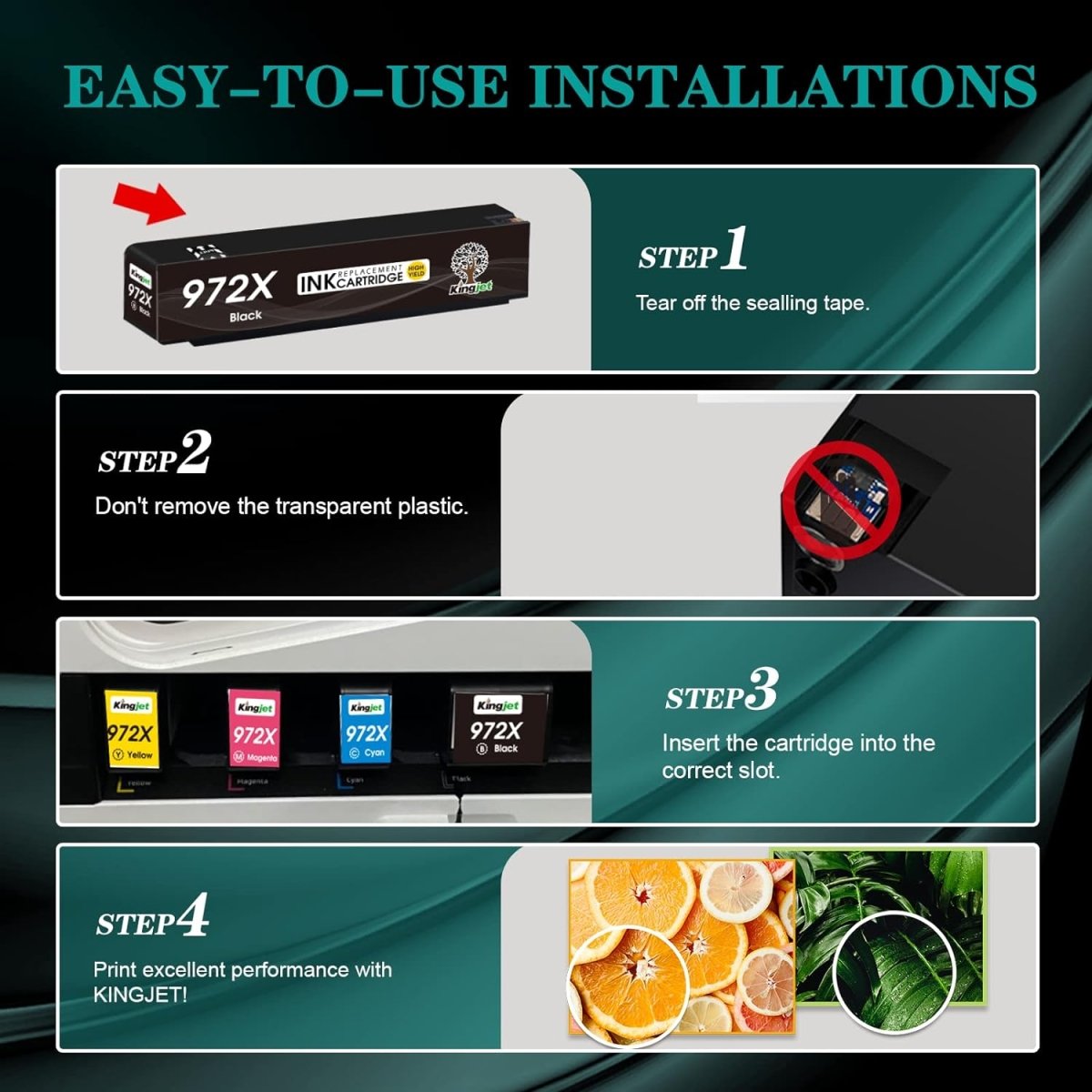 Compatible HP 972X Ink Cartridges High Yield Black, F6T84AN - Linford Office:Printer Ink & Toner Cartridge