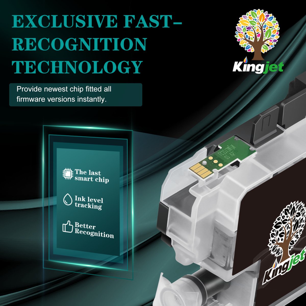 Kingjet LC3013 Ink Cartridges BK/C/M/Y Replacement for Brother LC3013 LC3011 LC 3013 LC 3011 Use with Brother MFC-J497DW MFC-J491DW MFC-J690DW MFC-J895DW Printers for Brother Ink Cartridges LC3013 - Linford Office:Printer Ink & Toner Cartridge