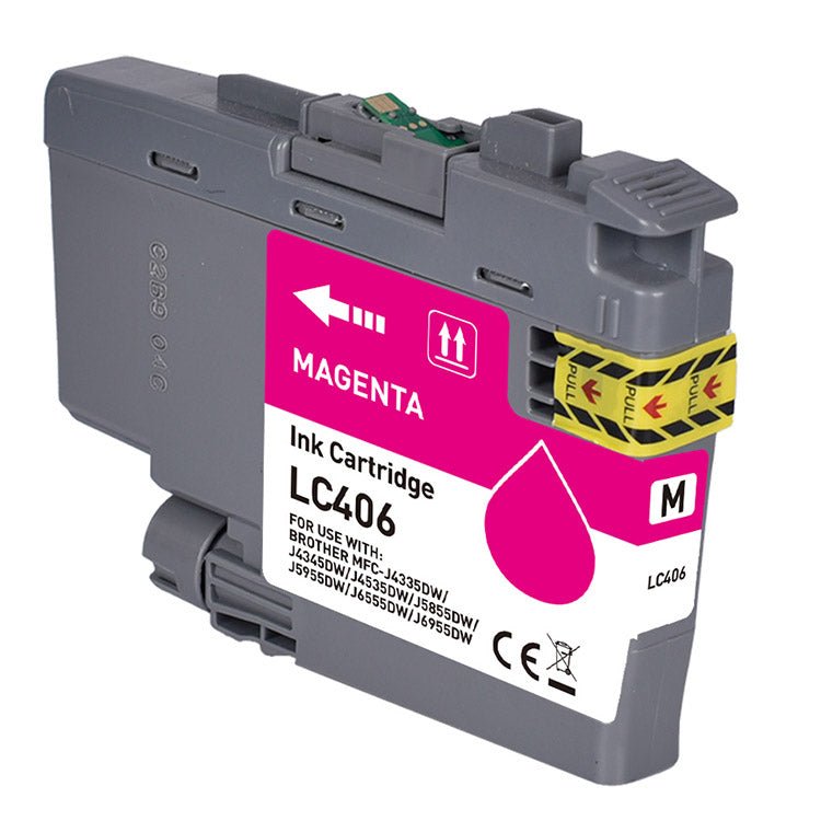 LC406 Magenta Ink Cartridges Compatible Brother Printer, 1-Pack - Linford Office:Printer Ink & Toner Cartridge