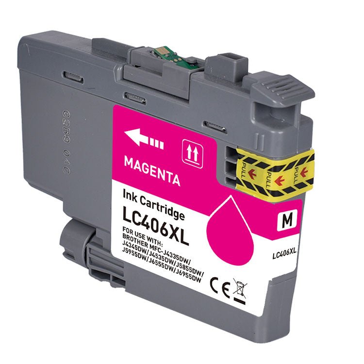 LC406XL Magenta Ink Cartridges Compatible Brother Printer, 1-Pack - Linford Office:Printer Ink & Toner Cartridge