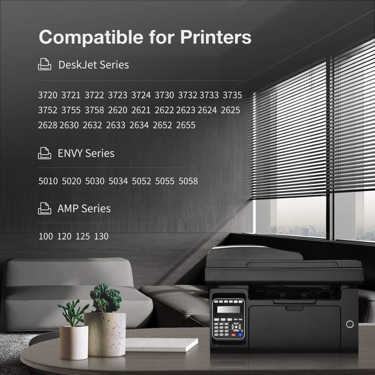 65XL Remanufactured HP Ink Cartridges Replacement Combo Pack with DeskJet & Envy Printers (Black, Tri-Color) - Linford Office:Printer Ink & Toner Cartridge