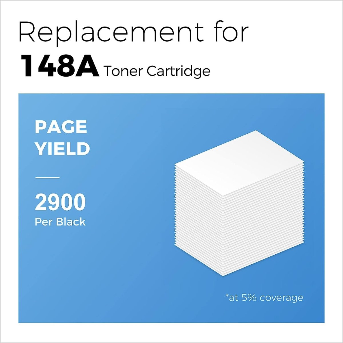 148A Toner Cartridge with Chip Compatible Toner Replacement for HP Printer,148A Black Toner 1-Pack - Linford Office:Printer Ink & Toner Cartridge