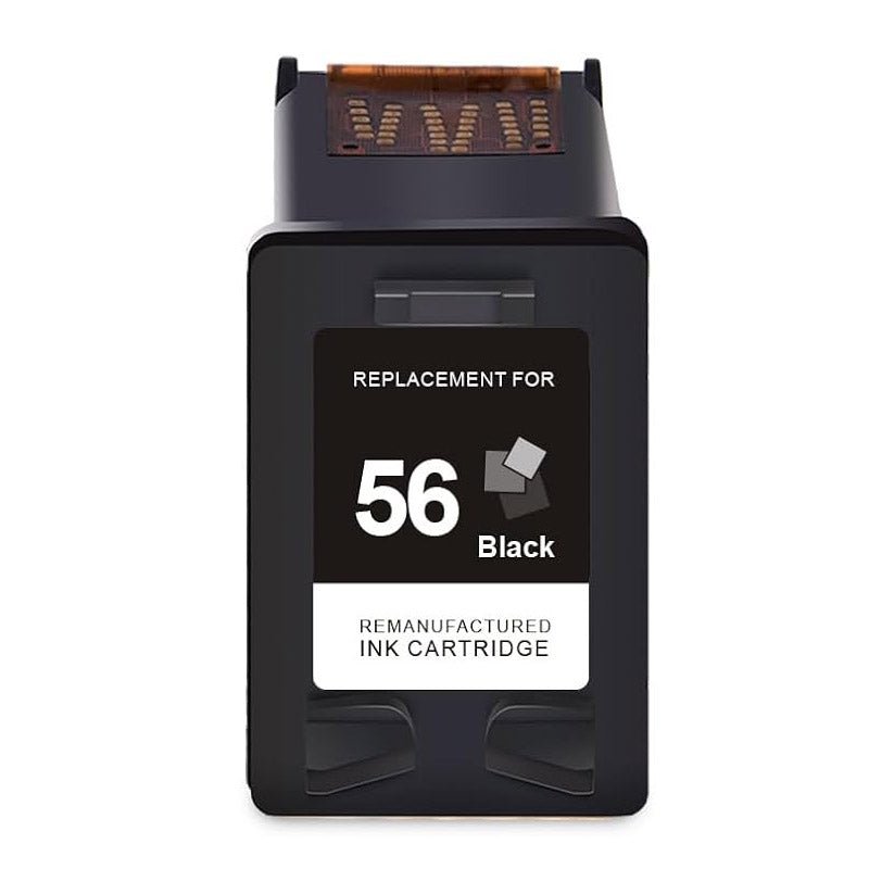 Remanufactrued HP 56 Ink Cartridge - C6656AN Black - Linford Office:Printer Ink & Toner Cartridge