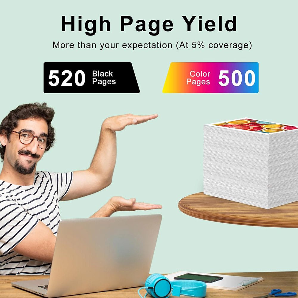 Remanufactrued HP Ink 56 57 Combo Pack - C6656AN Black & C6657AN Color (1x Black, 1x Color) - Linford Office:Printer Ink & Toner Cartridge