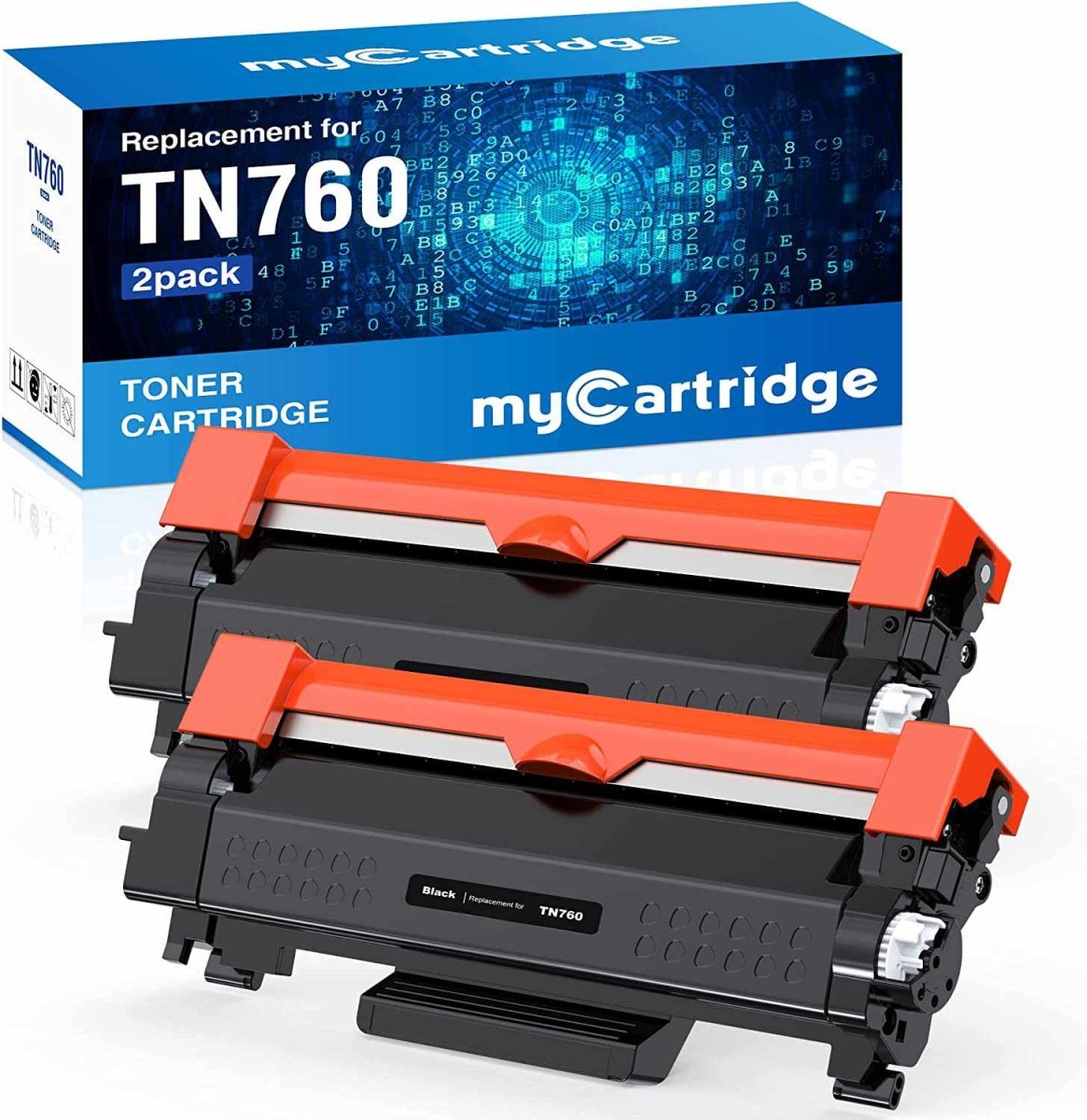 1 x black TN760 High Yield Toner Cartridge For Brother HL-L2390DW