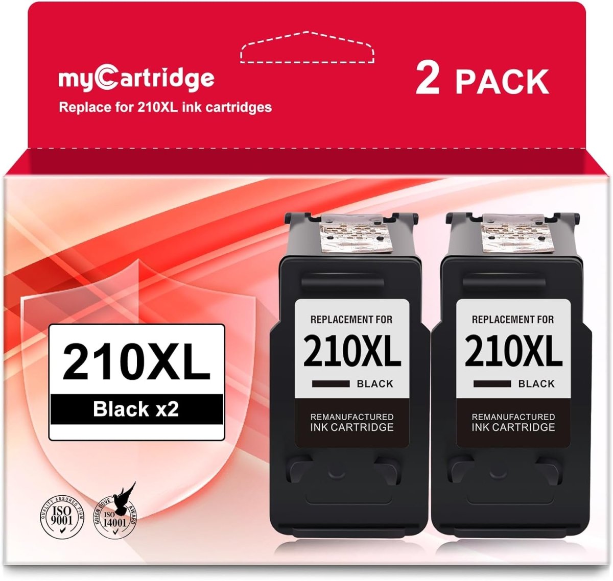 Remanufactured Canon PG210XL Black Ink Cartridge, 2-PK - Linford Office:Printer Ink & Toner Cartridge