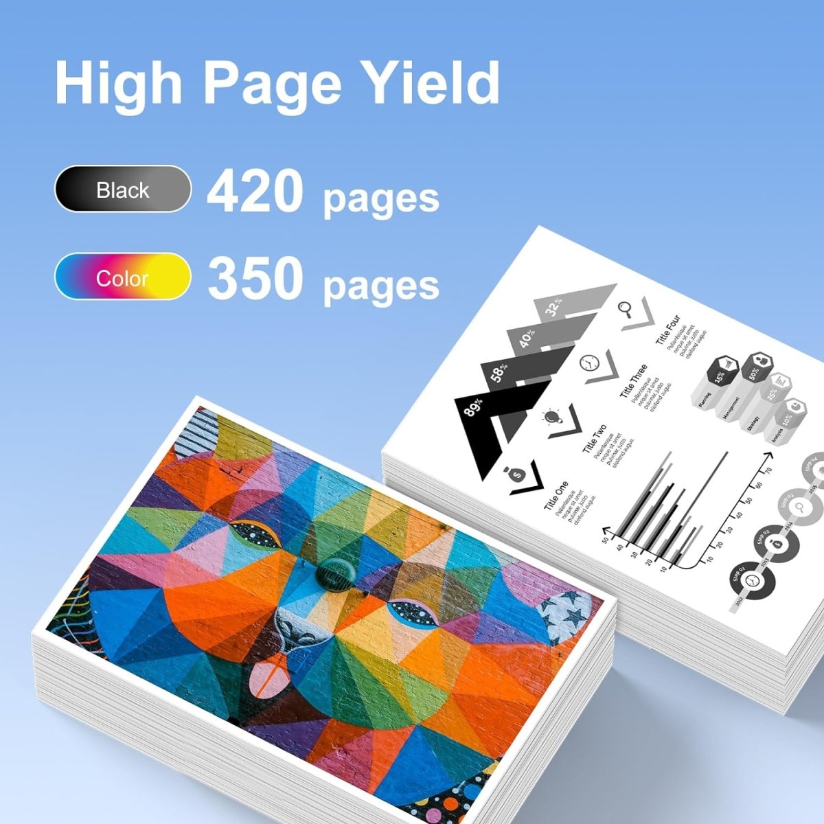 Remanufactured Canon PG210XL CL211XL Ink Cartridge (1 Black, 1 Tri-Color) - Linford Office:Printer Ink & Toner Cartridge