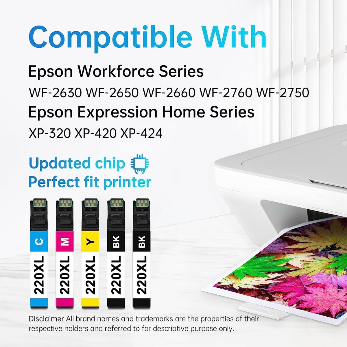 Remanufactured Epson 220XL Ink Cartridges (Black, Cyan, Magenta, Yellow, 10-Pack) - Linford Office:Printer Ink & Toner Cartridge