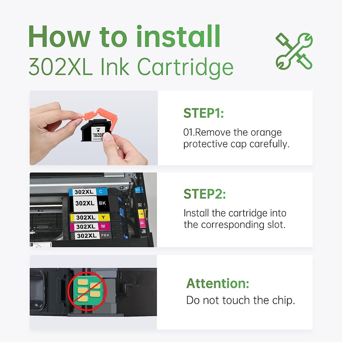 Remanufactured Epson 302XL Ink Cartridge (1 Cyan, 1 Magenta, 1 Yellow, 3 Pack) - Linford Office:Printer Ink & Toner Cartridge