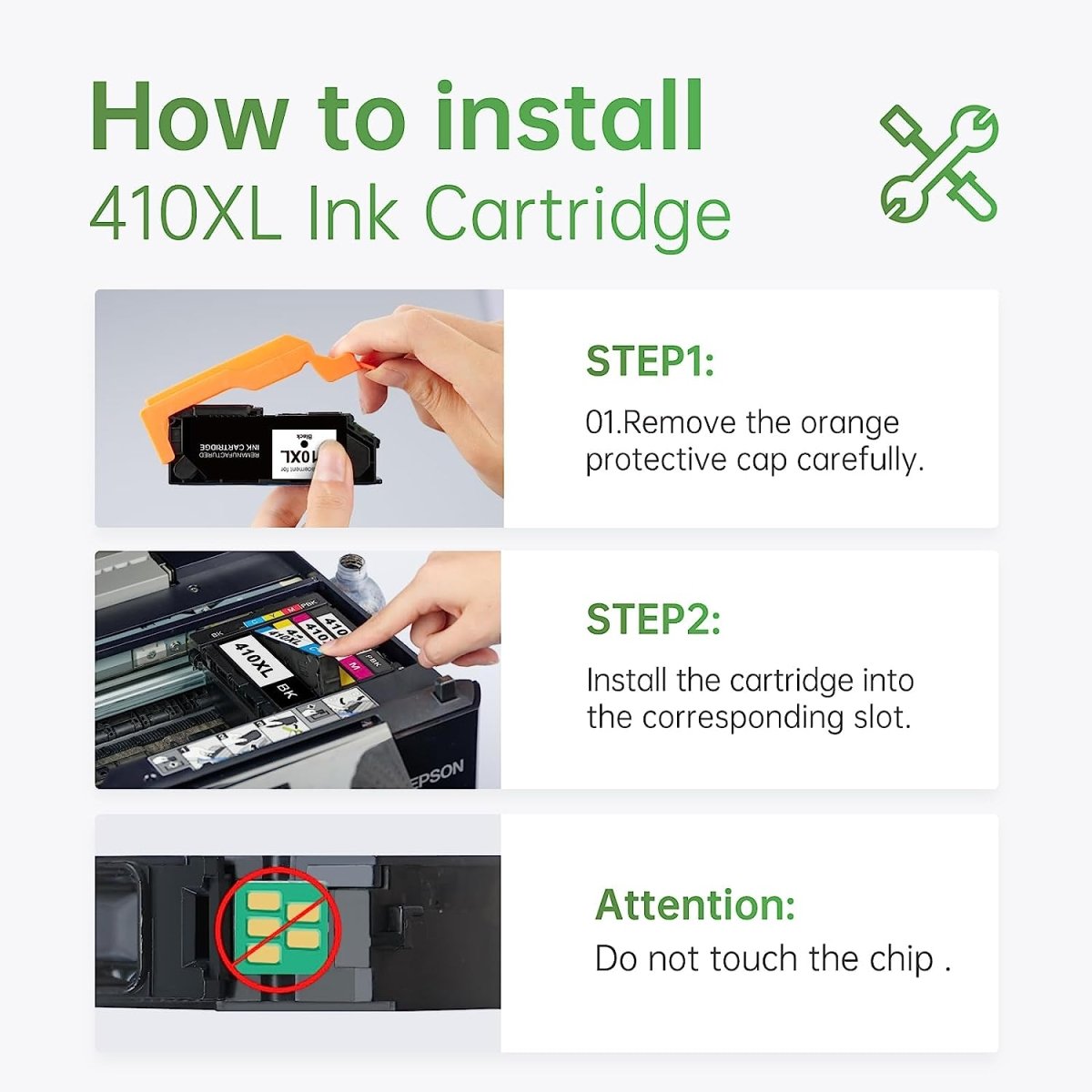 LEMERO Remanufactured Epson 410XL Ink Cartridge (Black, 2-Pack) - Linford Office:Printer Ink & Toner Cartridge