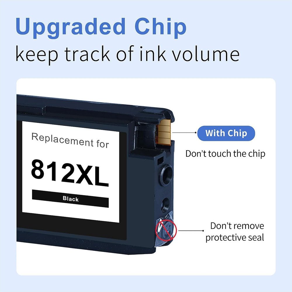 Remanufactured Epson 812 Ink Cartridge Black High Yield 2-Pack - Linford Office:Printer Ink & Toner Cartridge