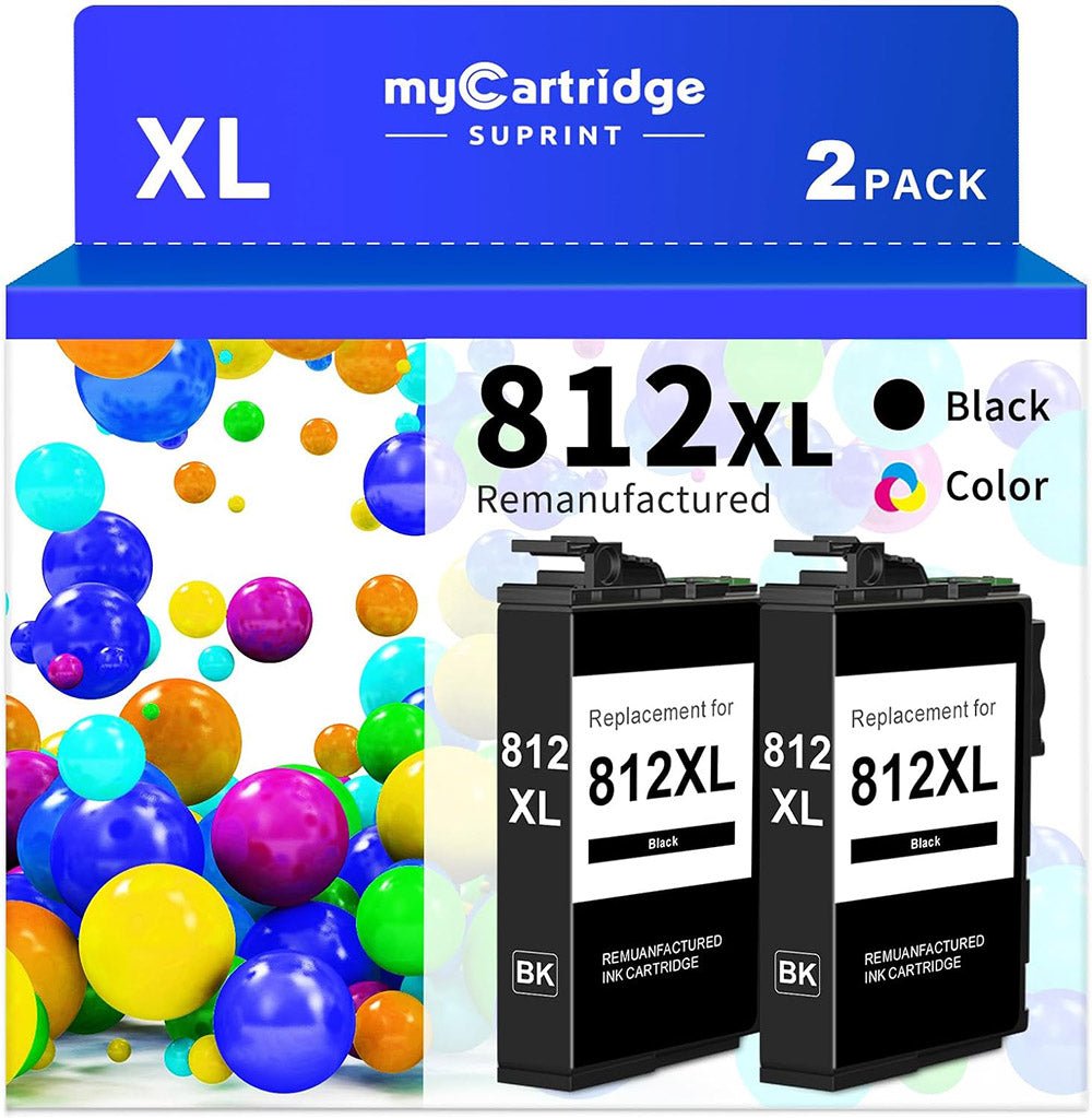 Epson 812 Ink Cartridge Remanufactured High Yield 2 Black 6361