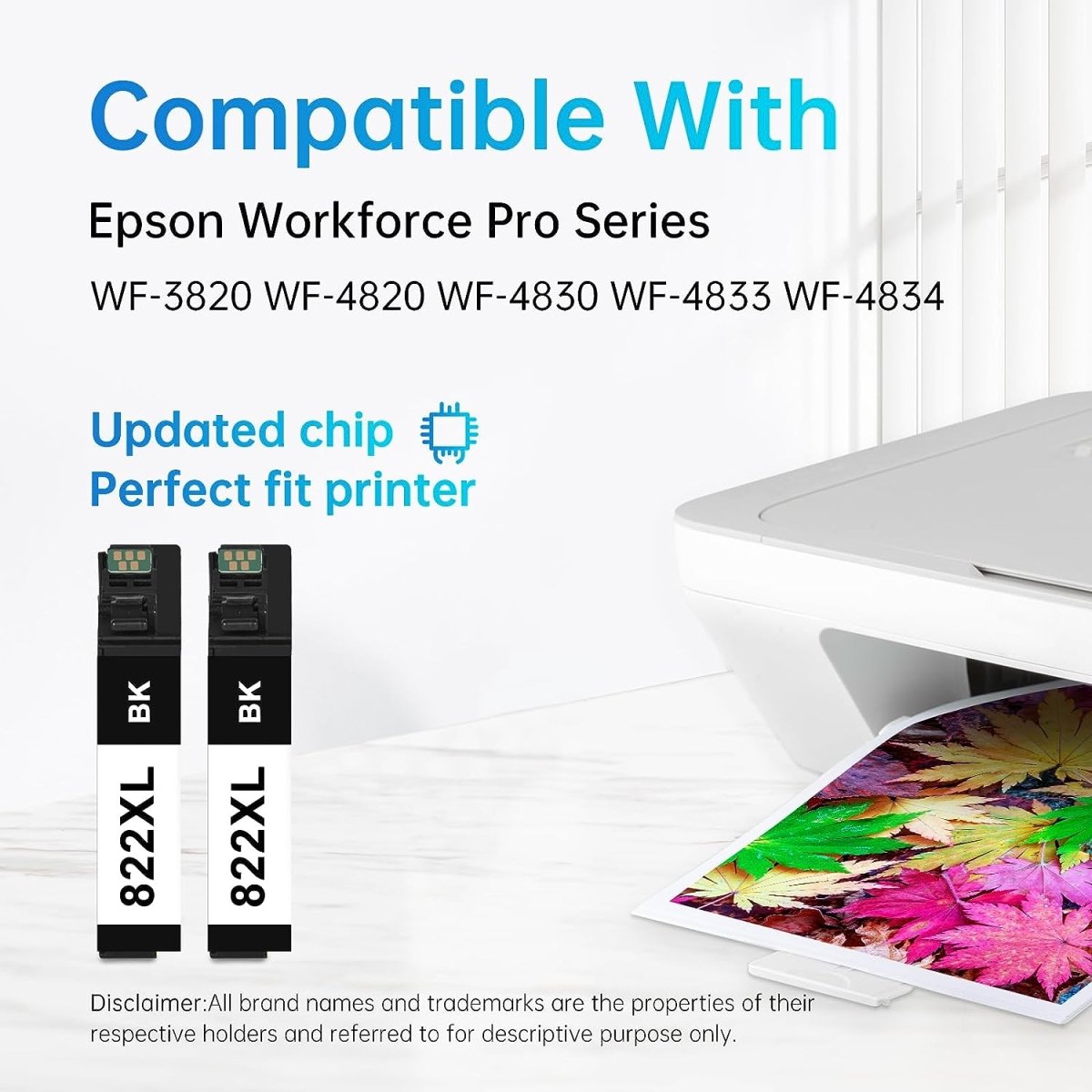 Remanufactured Epson 822XL Ink Cartridges LEMERO (2 Black) - Linford Office:Printer Ink & Toner Cartridge
