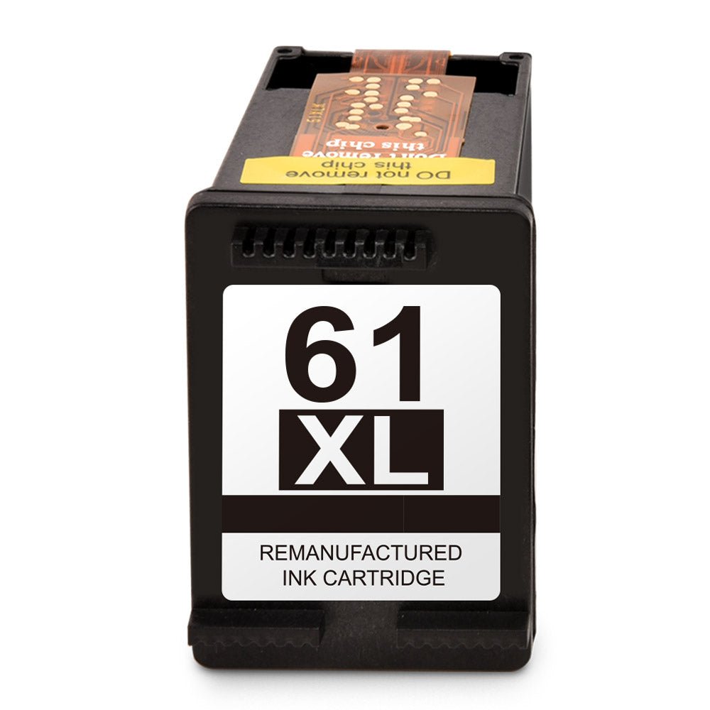 Remanufactured hp 61xl black ink cartridge 1 pk