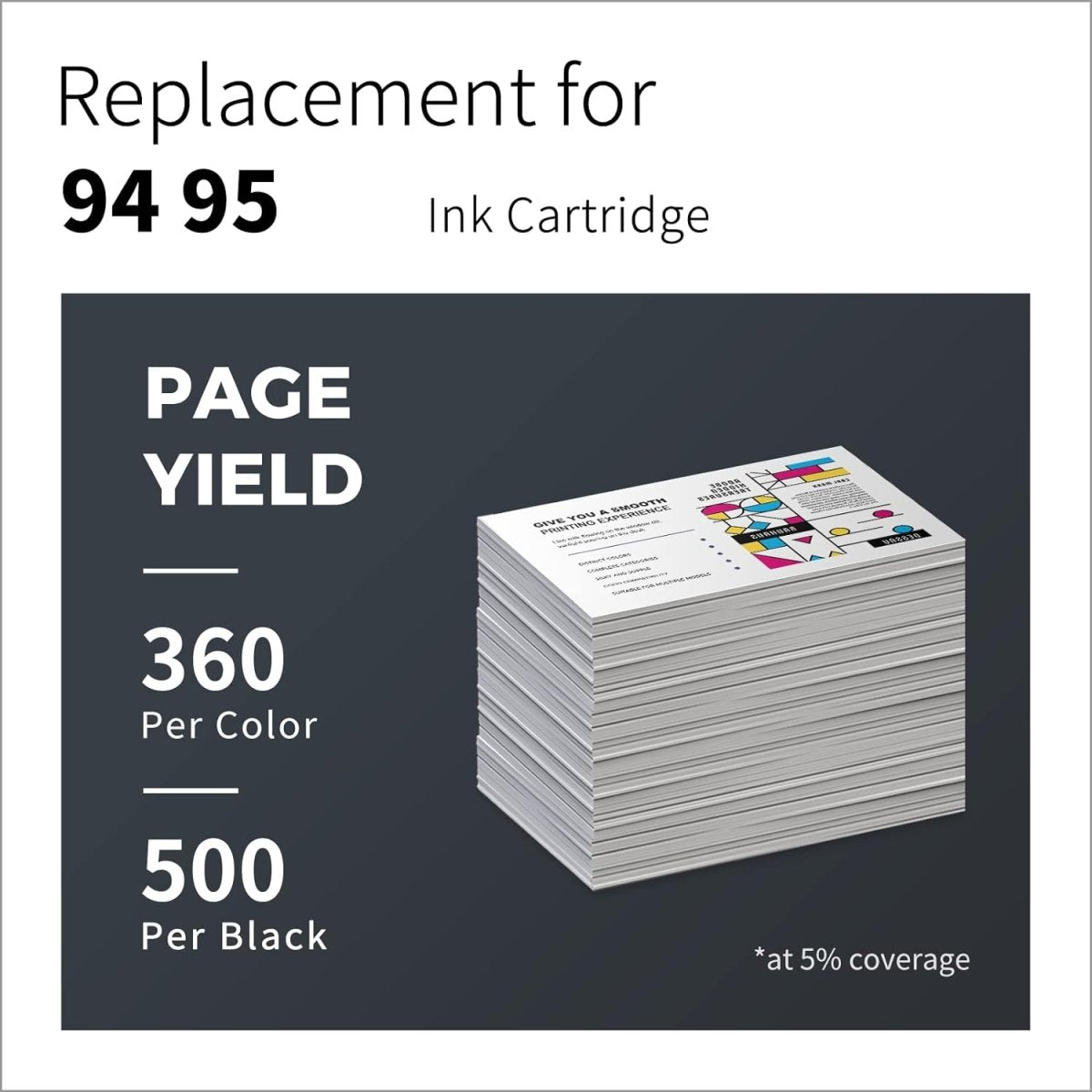 Remanufactured HP 94 & 95 Ink Cartridge 2-Pack Combo ( Black & Tri-Color ) - Linford Office:Printer Ink & Toner Cartridge