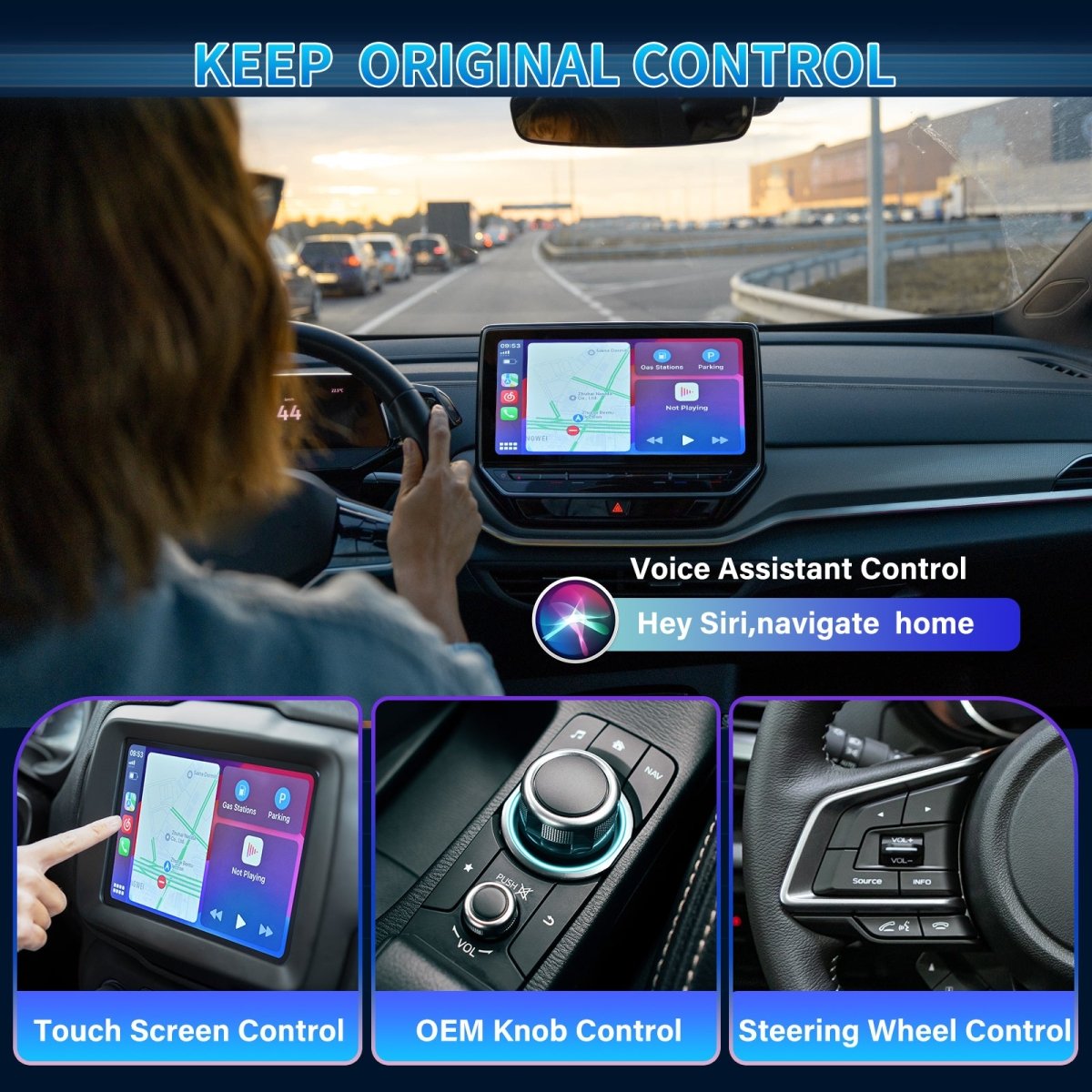 SAILNER Wireless CarPlay Adapter - Convert Wired Apple CarPlay to Wireless, Compatible with iPhone, Suitable for Various Car Models - Linford Office:Printer Ink & Toner Cartridge