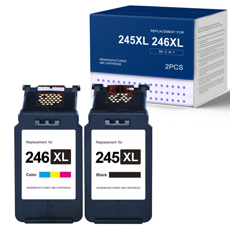 Canon PG245XL CL246XL remanufactured ink combo pack