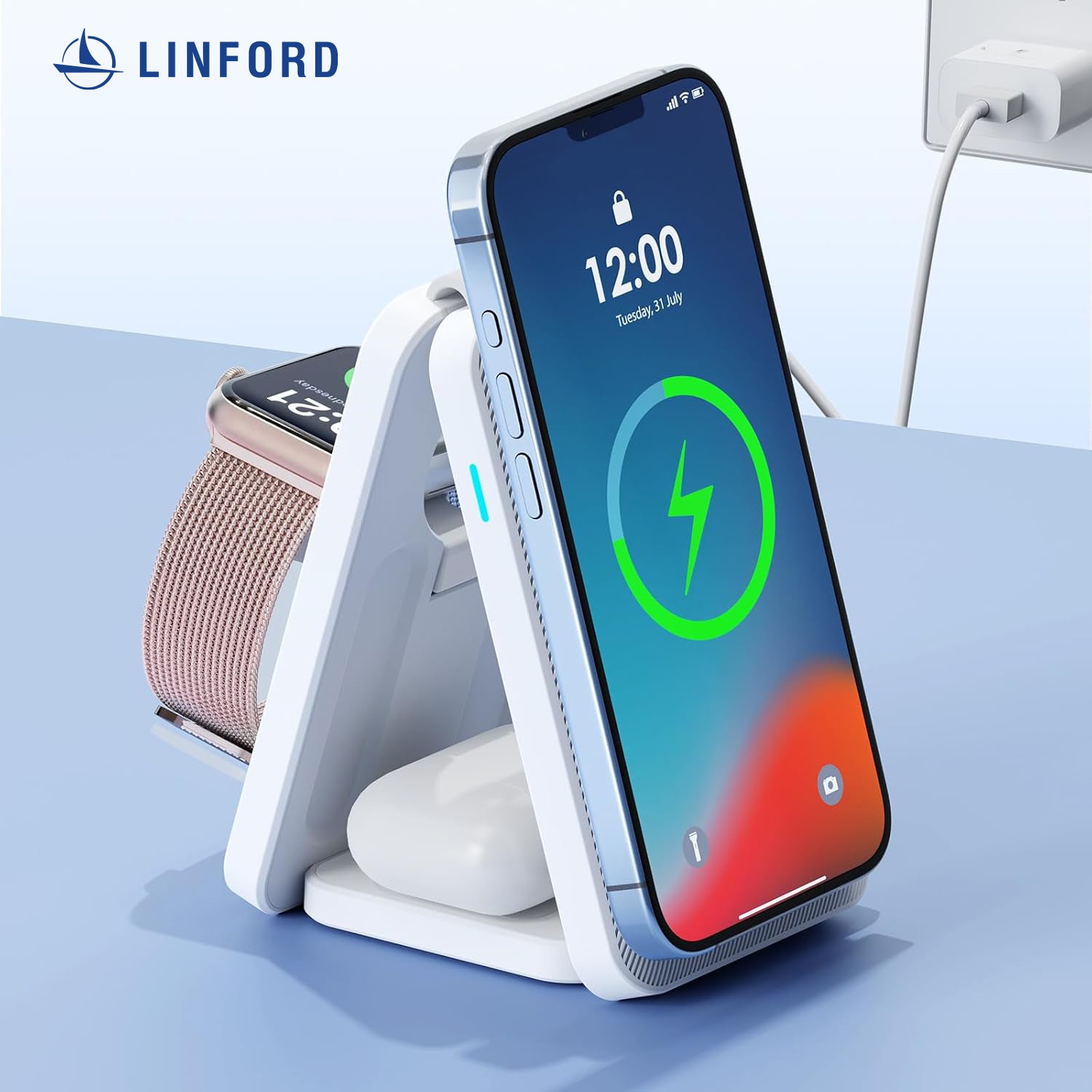 Linford 3 in 1 Wireless Charging Station