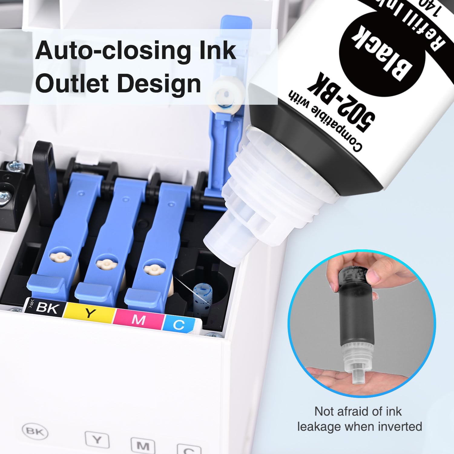 Compatible Epson 502 Black Ink Combo Pack Pigment (2 Packs)