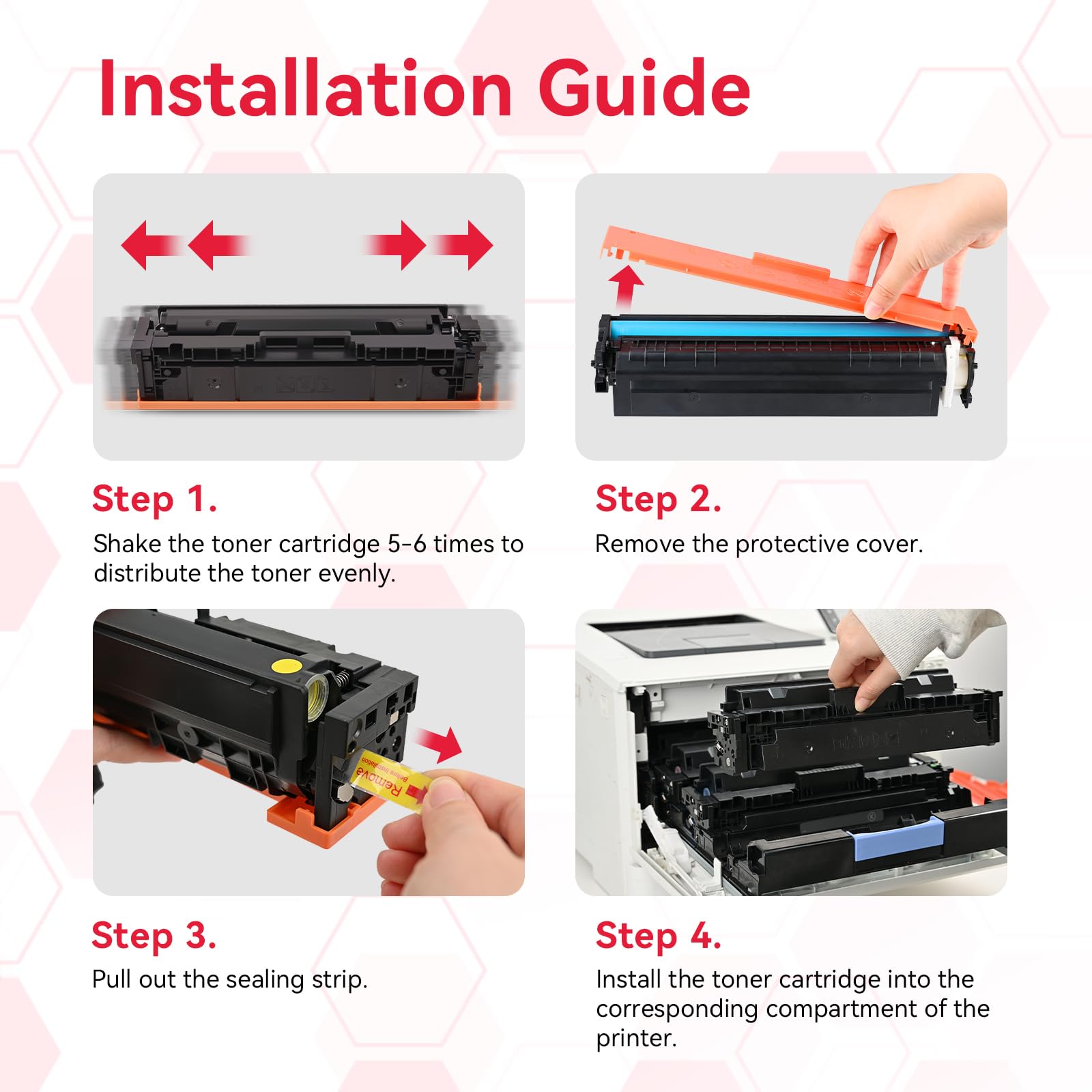 Canon 054H Toner Cartridge 4-PK: Compatible & High Quality