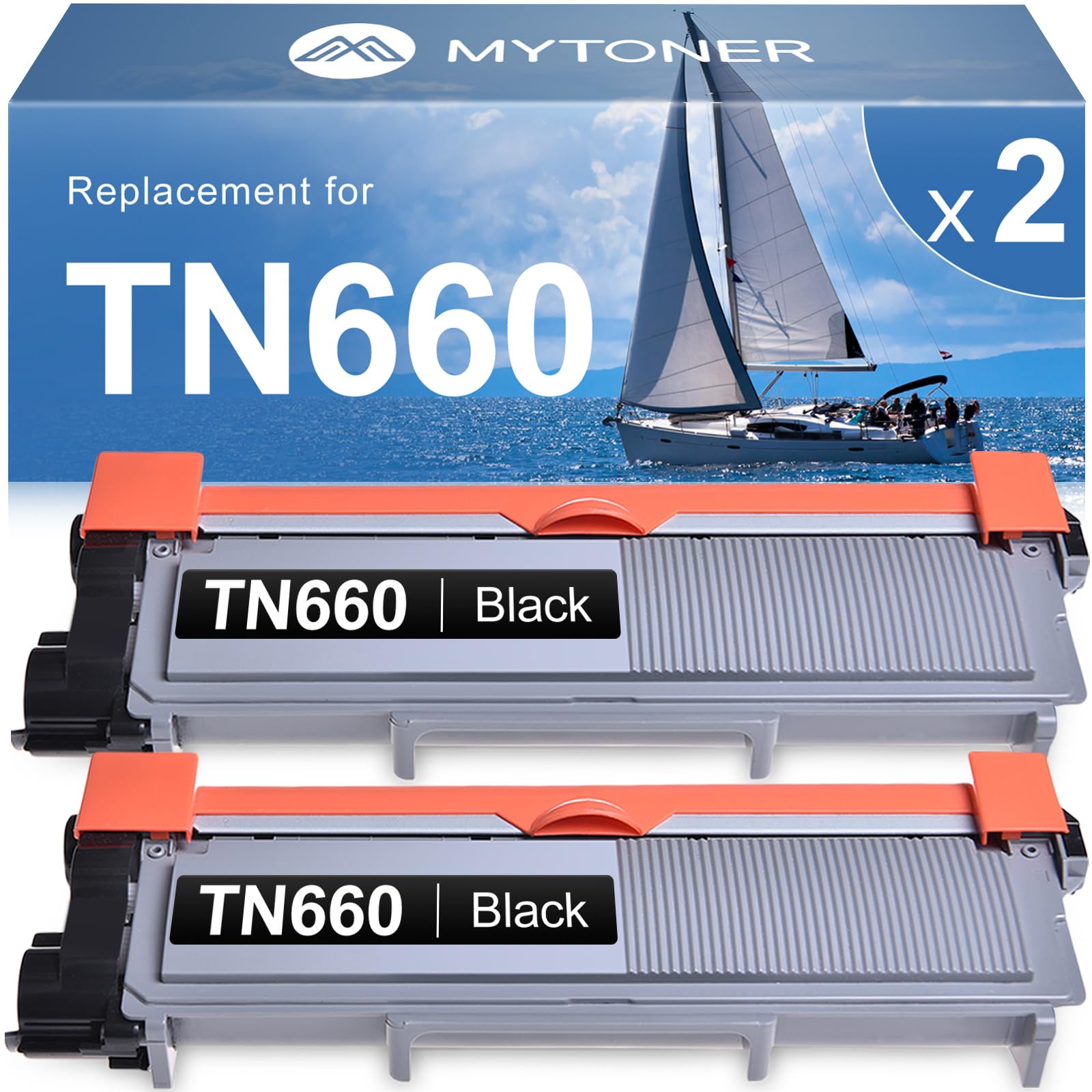 Compatible Brother TN660 Toner Cartridge 2 Black