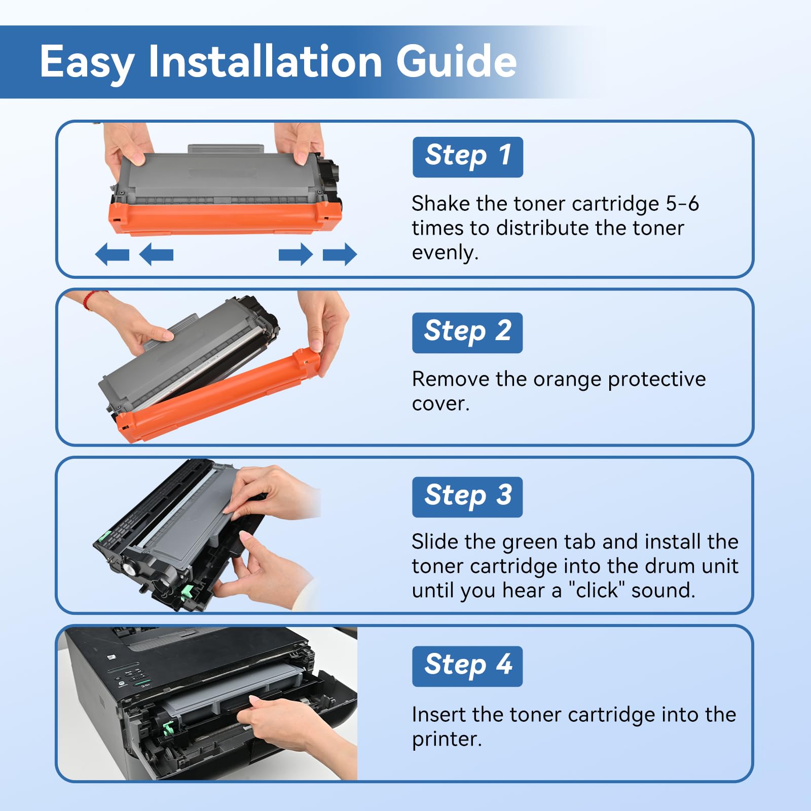 Compatible Brother TN660 Toner Cartridge 2 Black