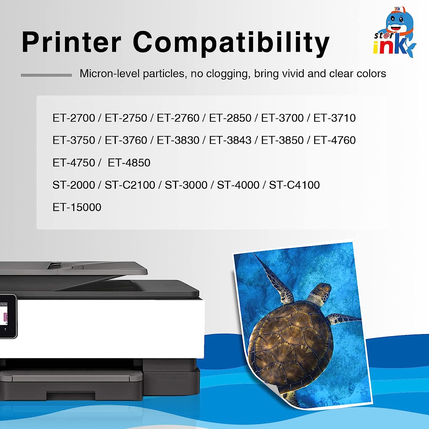 502 Ink Bottles Compatible Epson 502 (Not Sublimation) & EcoTank Printer (4 Bottles) - Linford Office:Printer Ink & Toner Cartridge