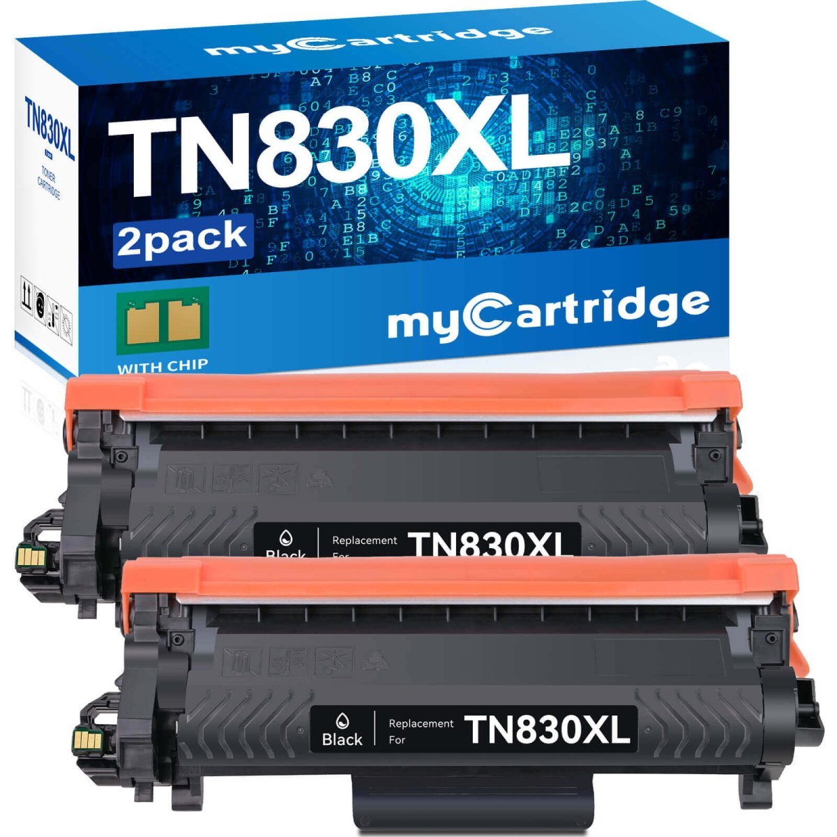 Brother TN830XL Toner Cartridge High Yield (Black, 2 Pack) - Linford Office:Printer Ink & Toner Cartridge