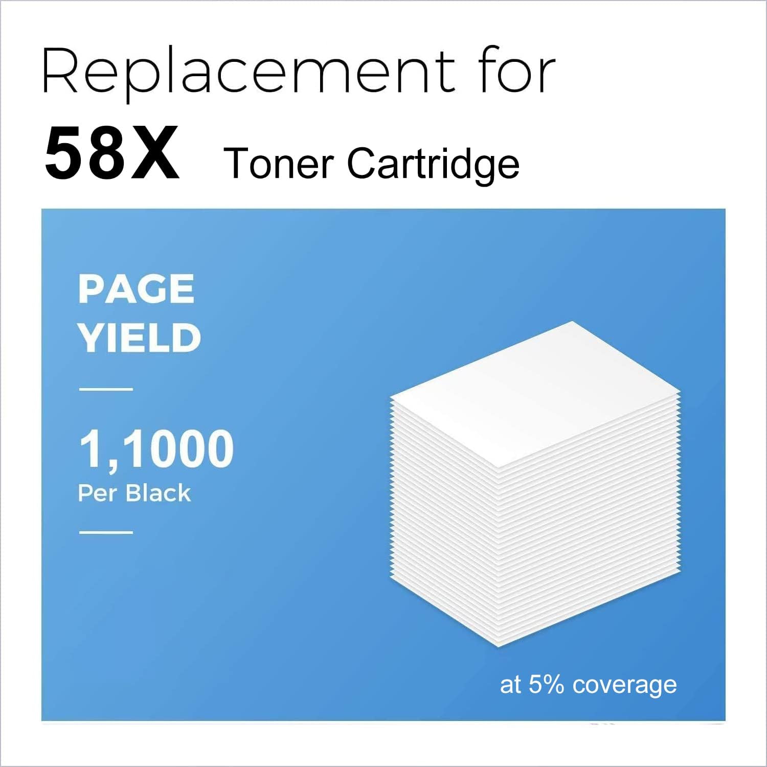 HP 58X CF258X Remanufactured Toner Cartridge Black (1-Pack) - Linford Office:Printer Ink & Toner Cartridge