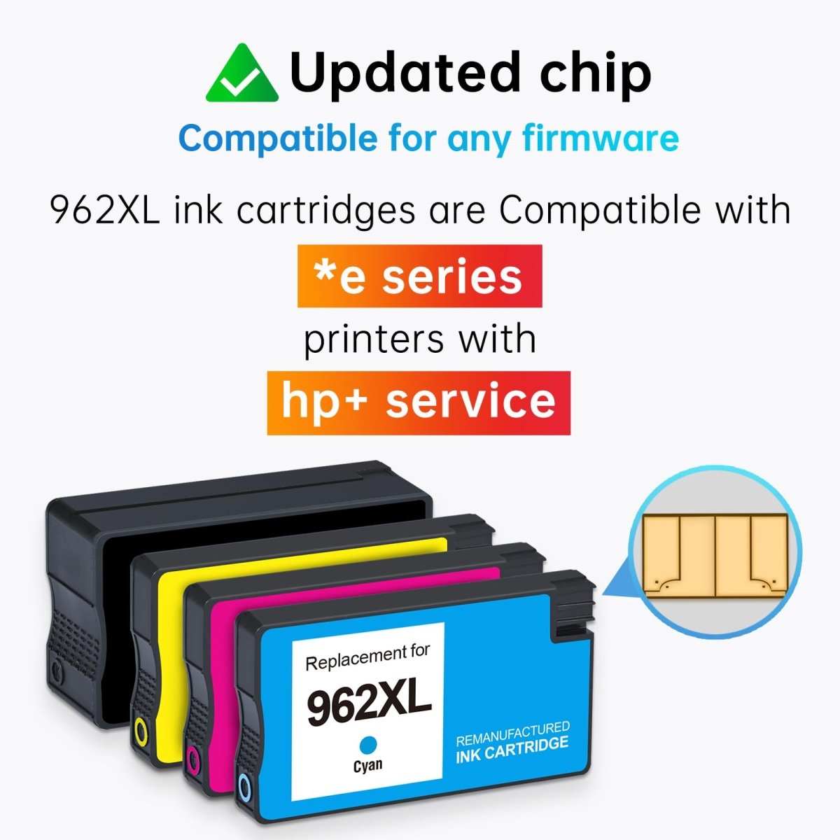 Remanufactured HP 962XL Ink Cartridges (Black, Cyan, Magenta, Yellow, 4-Pack) - Linford Office:Printer Ink & Toner Cartridge