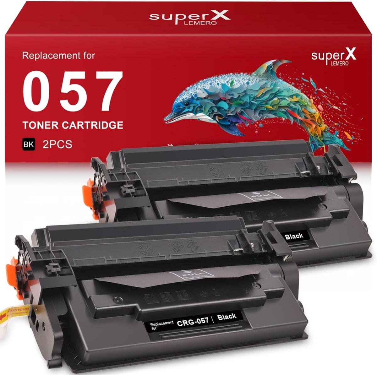 057 Black Toner Cartridge Compatible with Canon Printer, 2-Pack - Linford Office:Printer Ink & Toner CartridgeCanon 057 Toner Cartridge Compatible 3009C001 Black 2-Pack