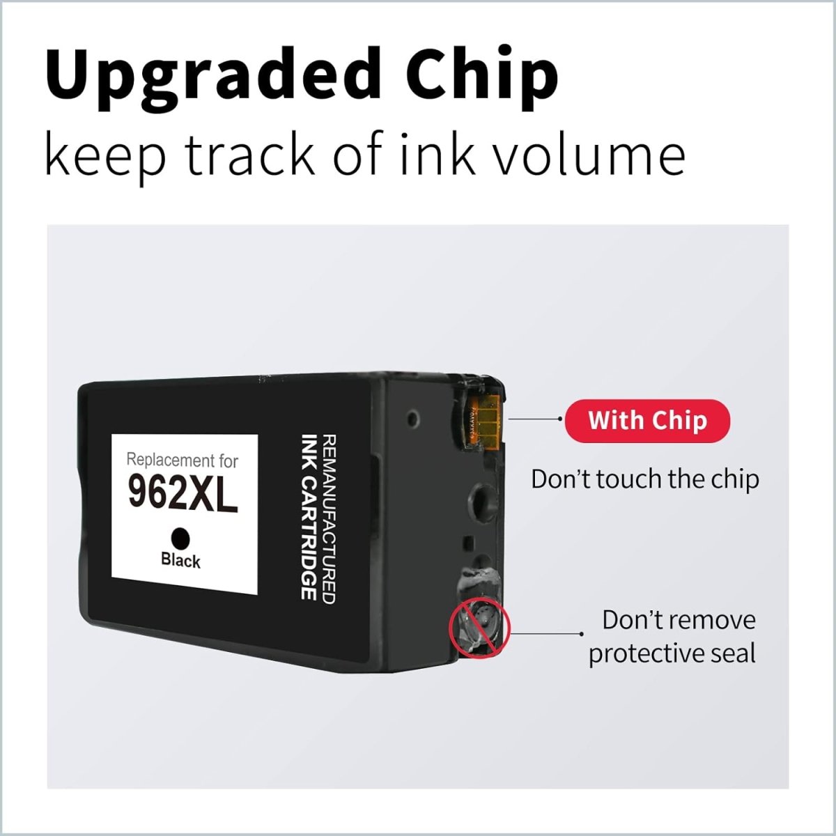 HP 962XL Remanufactured Ink Cartridges (Black, 2-Pack) 3JA03AN