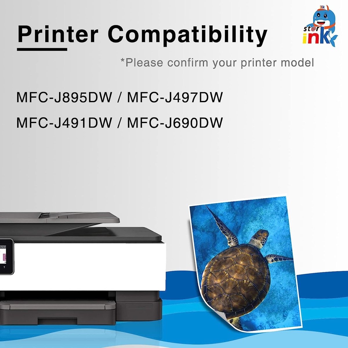 Compatible LC3013 Black Ink Cartridge for Brother Printer 4 Packs - Linford Office:Printer Ink & Toner Cartridge