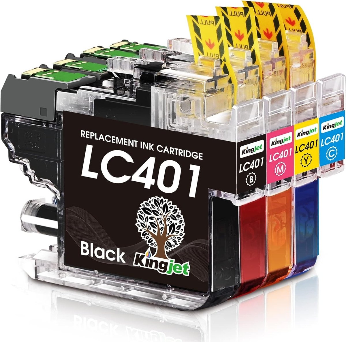 Compatible Brother LC401 Ink Cartridges 4 Packs(BK/C/M/Y) - Linford Office:Printer Ink & Toner Cartridge