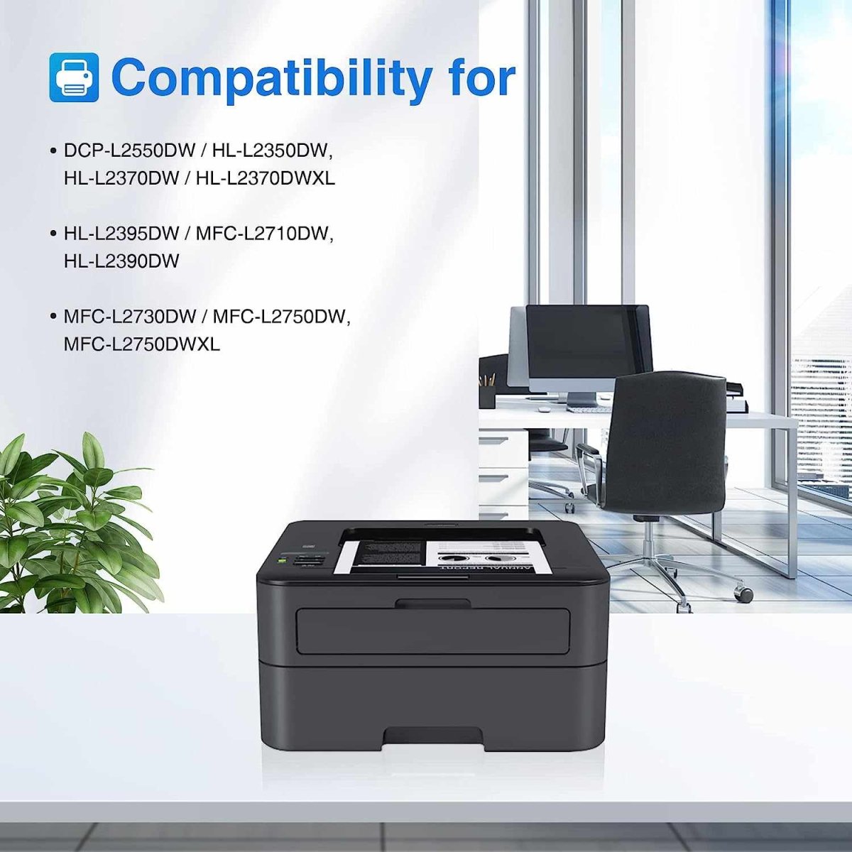 Compatible Brother TN-760 TN760 Toner Cartridge (1-Black) - Linford Office:Printer Ink & Toner Cartridge