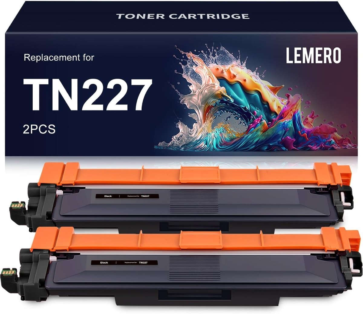 Compatible Brother TN227 Toner Cartridge (2 Black) - Linford Office:Printer Ink & Toner Cartridge