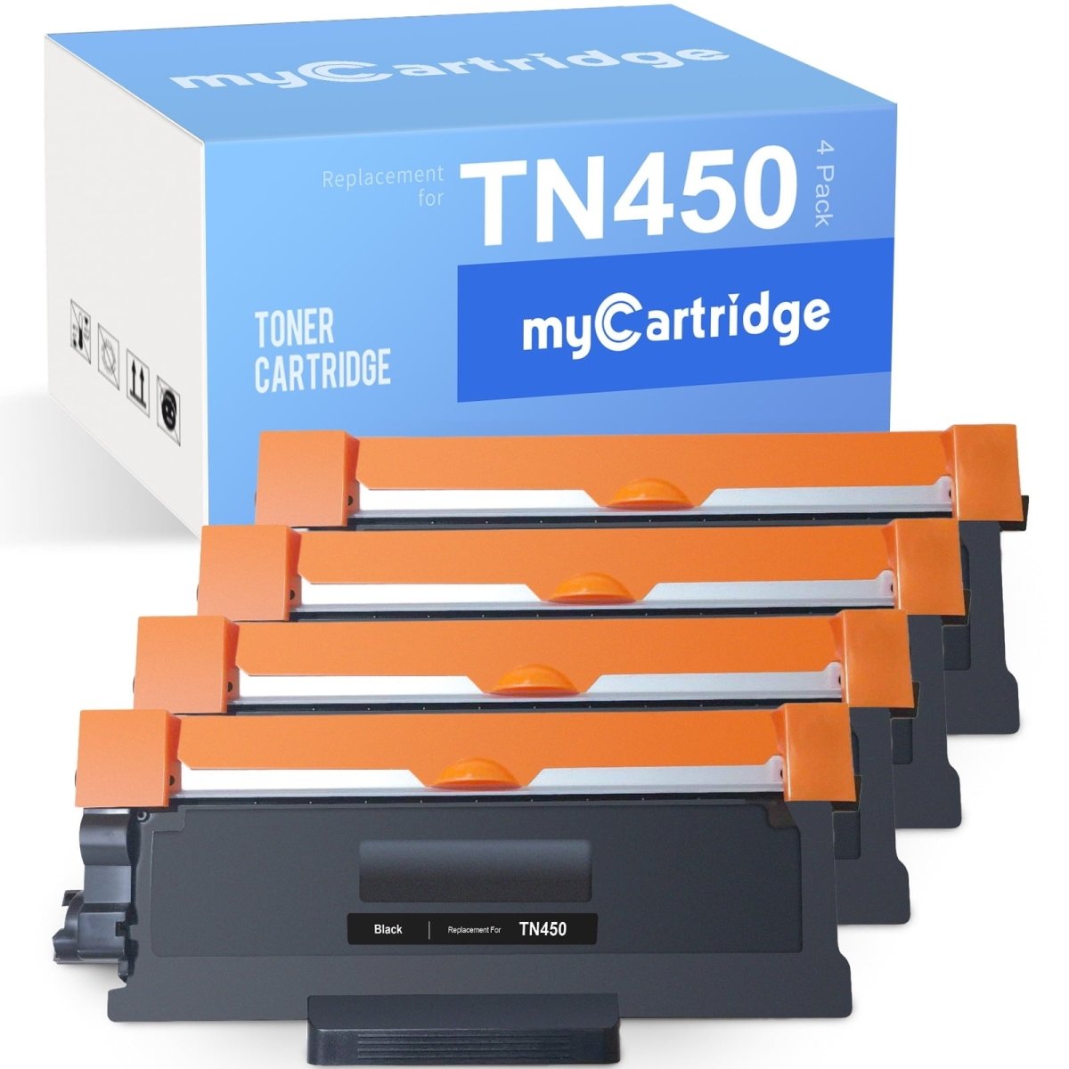 Compatible Brother TN450 Toner Cartridge - Black - High Yield - 4 Pack - Linford Office:Printer Ink & Toner Cartridge