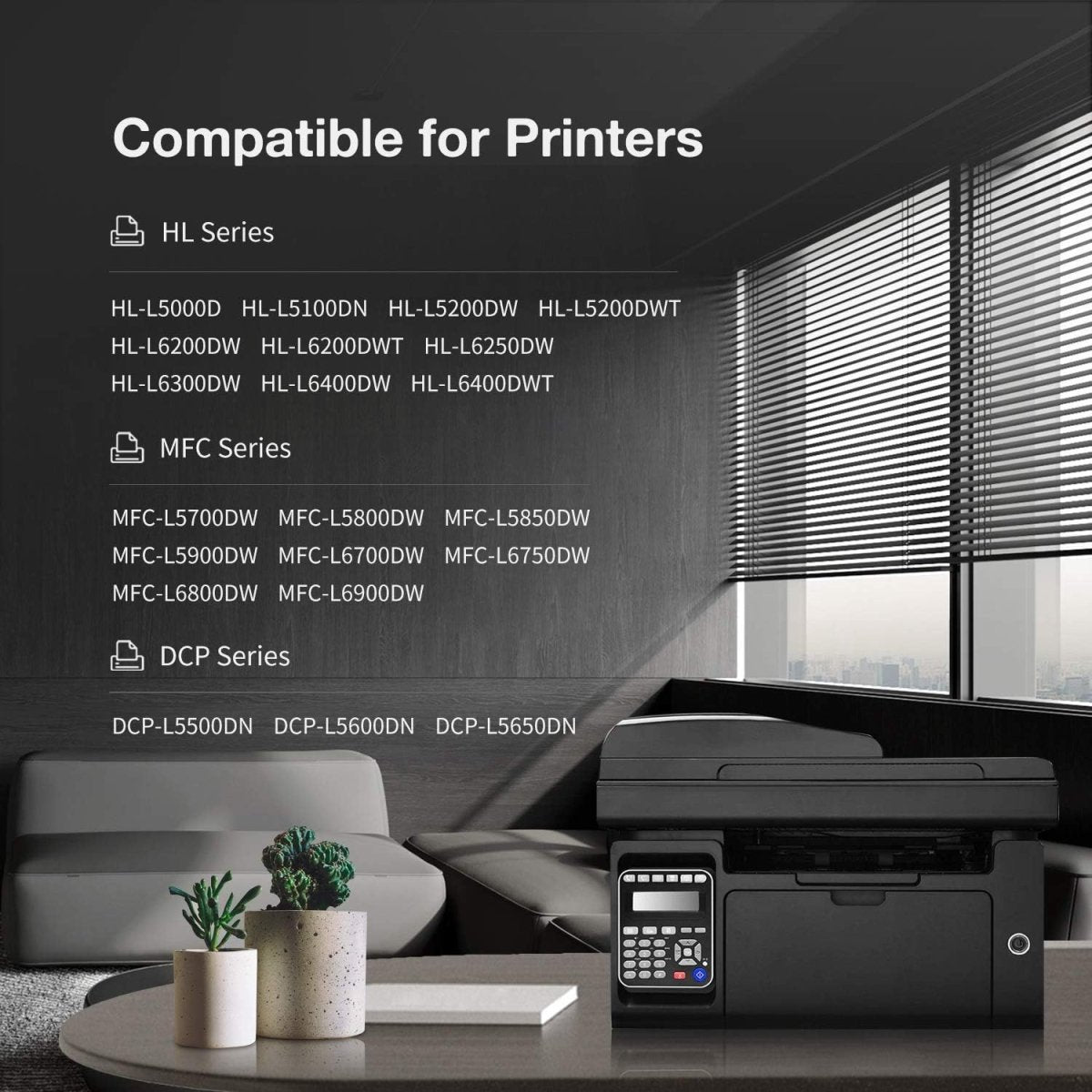 Compatible Brother TN850 Toner Cartridge (2 Black) - Linford Office:Printer Ink & Toner Cartridge