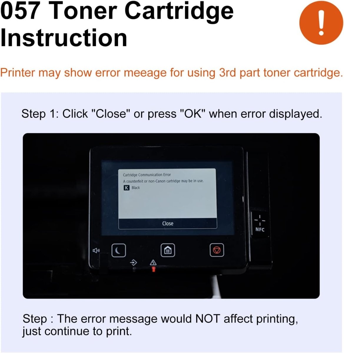 Compatible Canon 057H Black Toner Cartridge, 1-PK - Linford Office:Printer Ink & Toner Cartridge