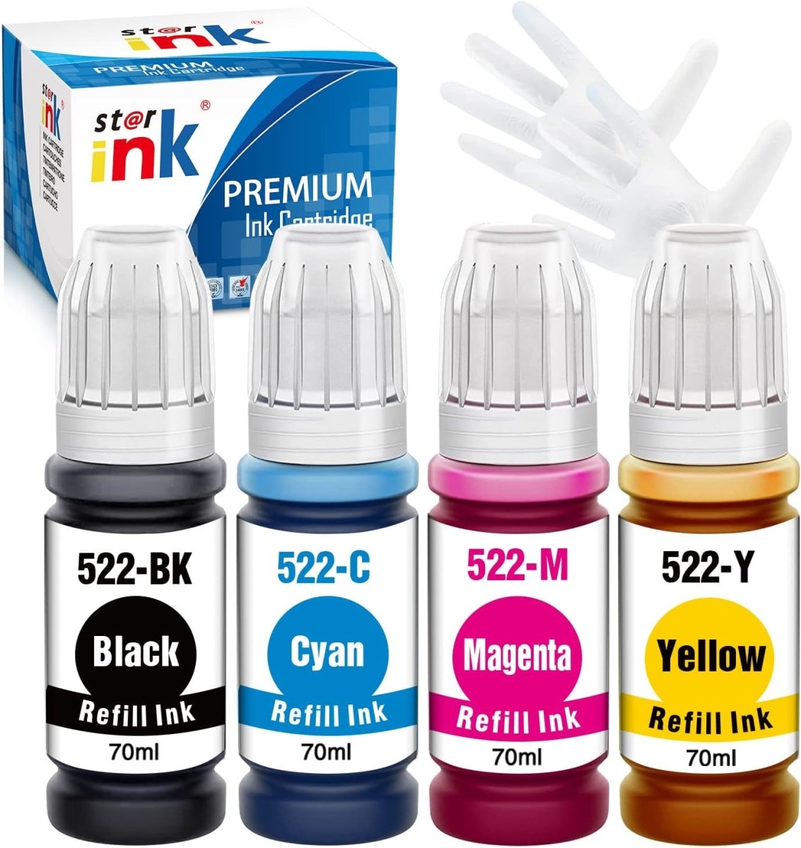 Compatible Epson 522 Magenta Ink Refill Bottle (T522320) 1-Pack - Linford Office:Printer Ink & Toner Cartridge