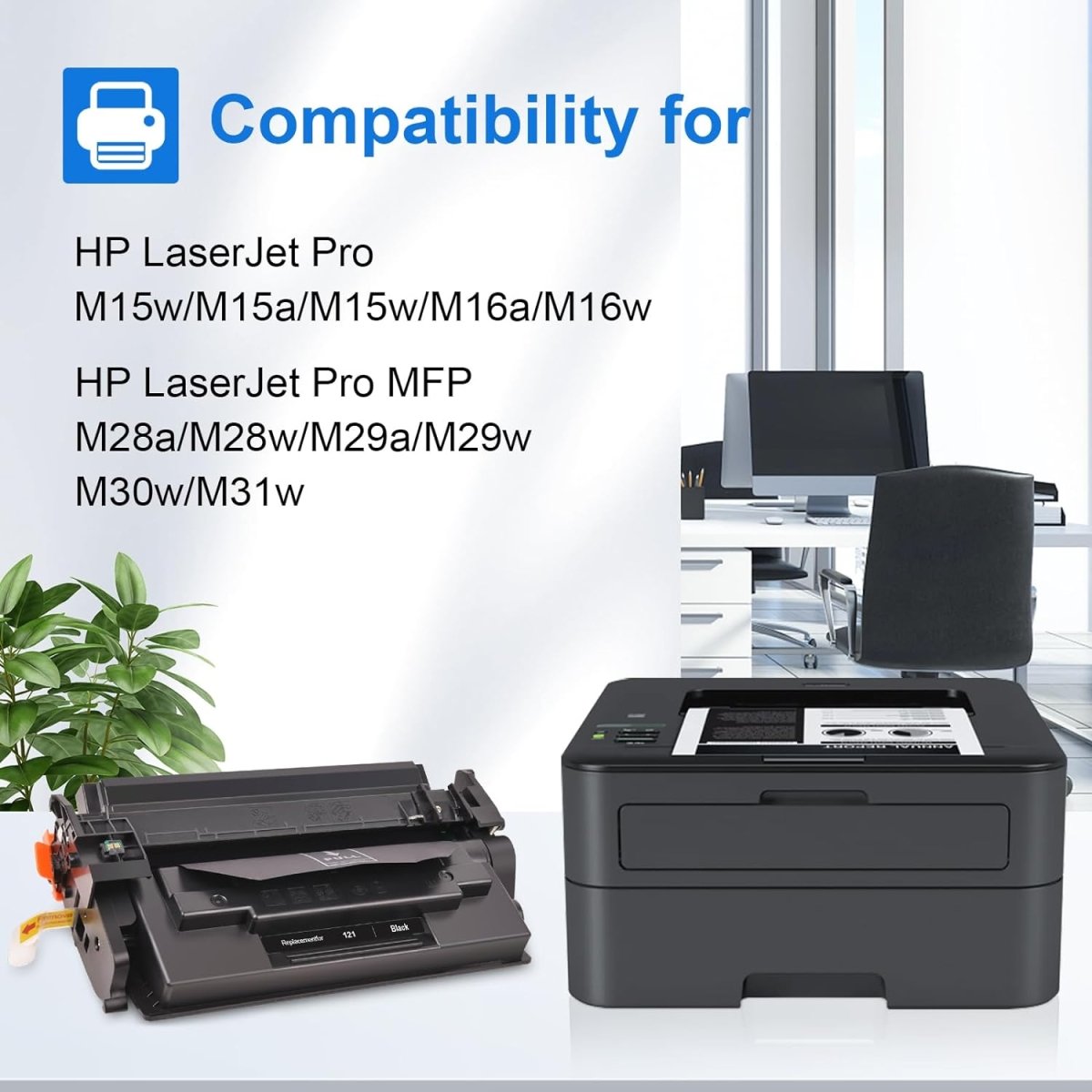 Compatible HP 48A CF248A Toner Cartridge (Black, 2-Pack) - Linford Office:Printer Ink & Toner Cartridge
