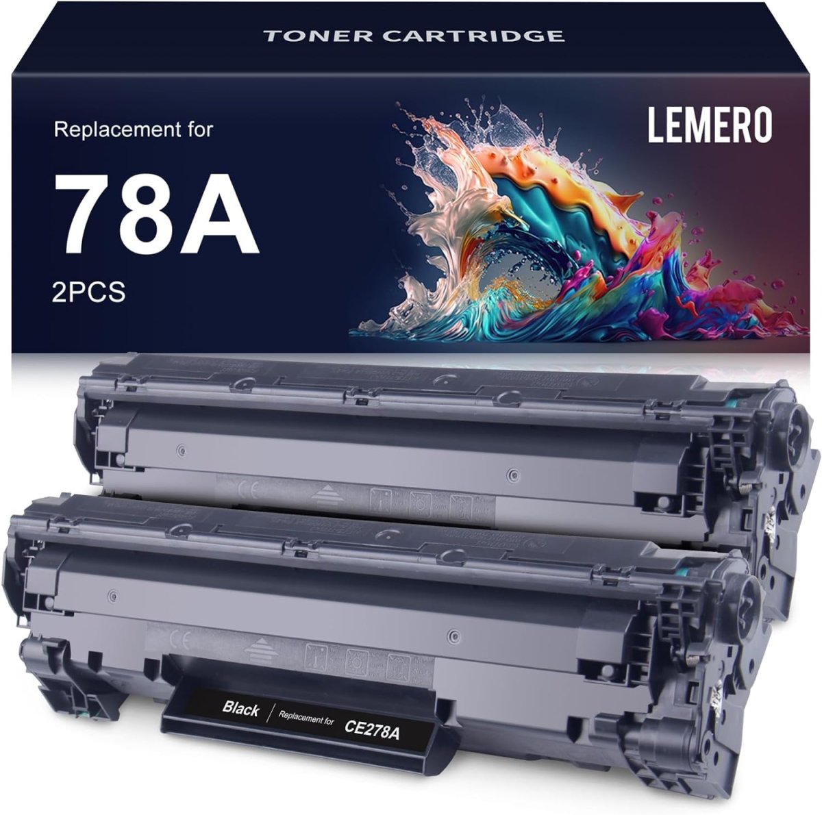 Compatible HP 78A CE278A Toner Cartridge (Black, 2-Pack) - Linford Office:Printer Ink & Toner Cartridge