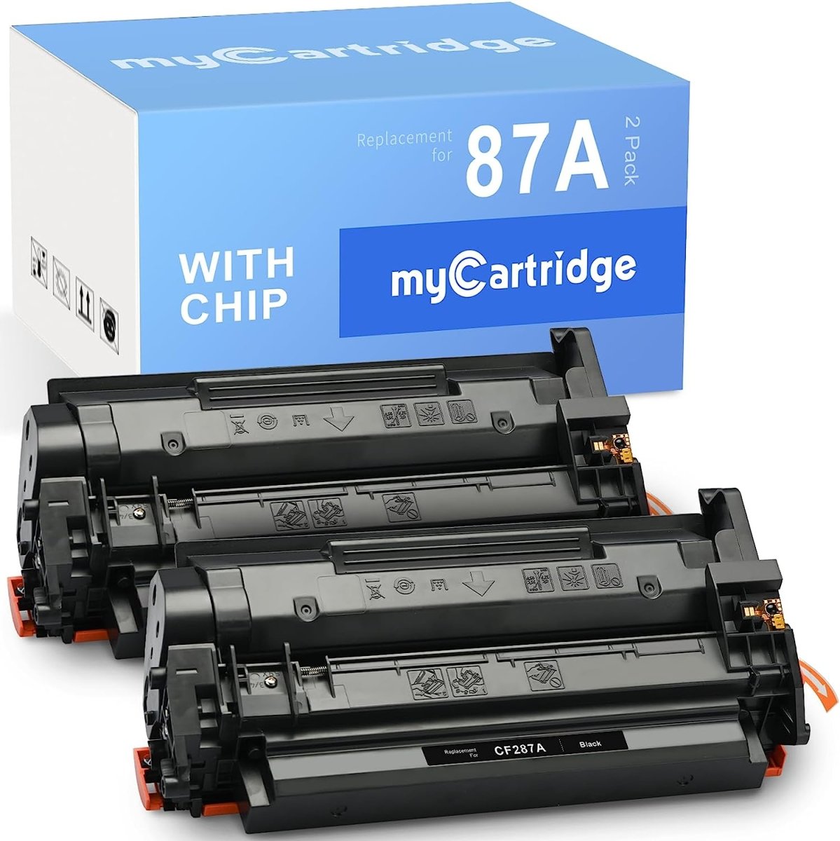 myCartridge Compatible HP 87A CF287A Toner Cartridge (Black, 2-Pack) - Linford Office:Printer Ink & Toner Cartridge