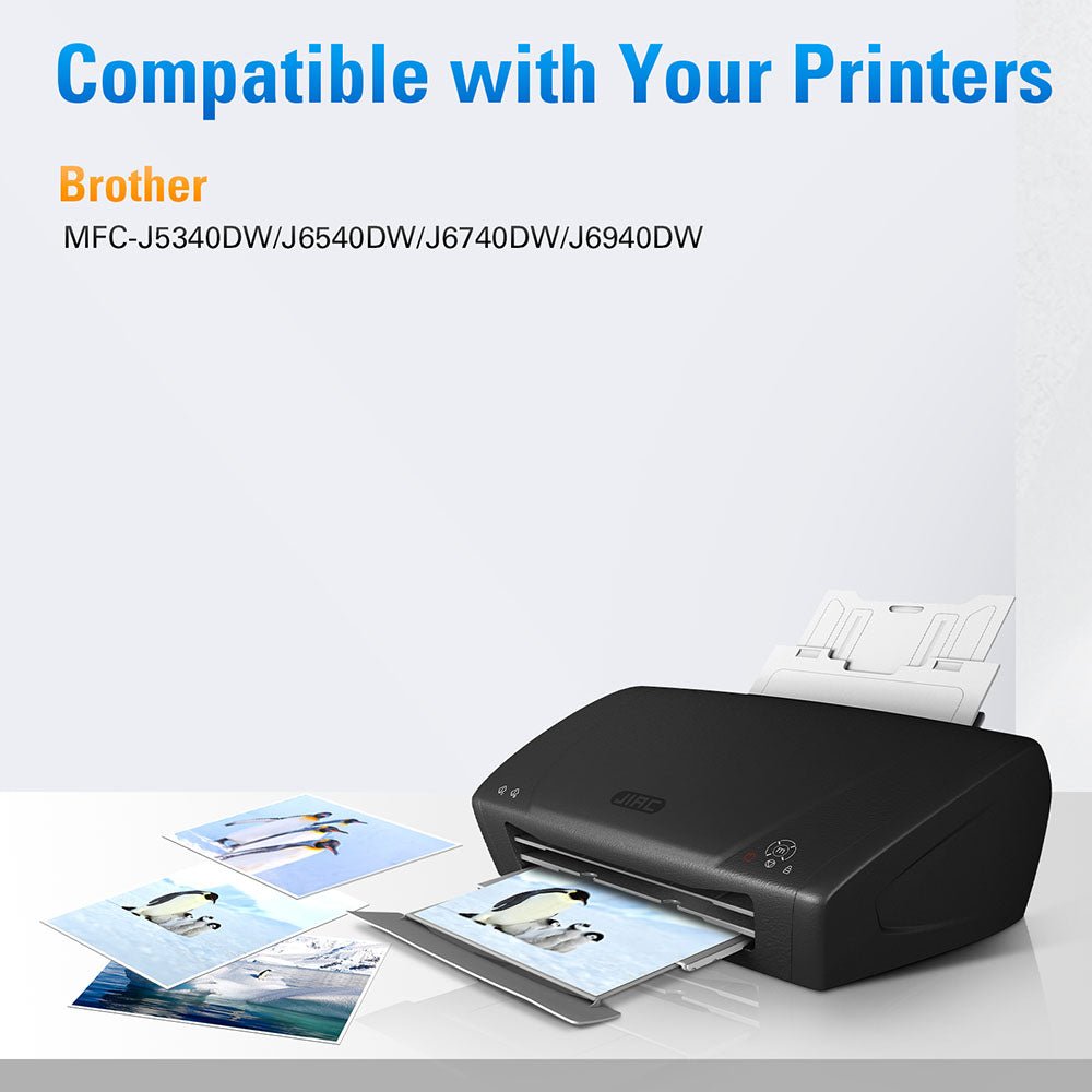 LC402 Ink Cartridge Compatible with Brother Printer, BK C M Y 4-PK - Linford Office:Printer Ink & Toner Cartridge