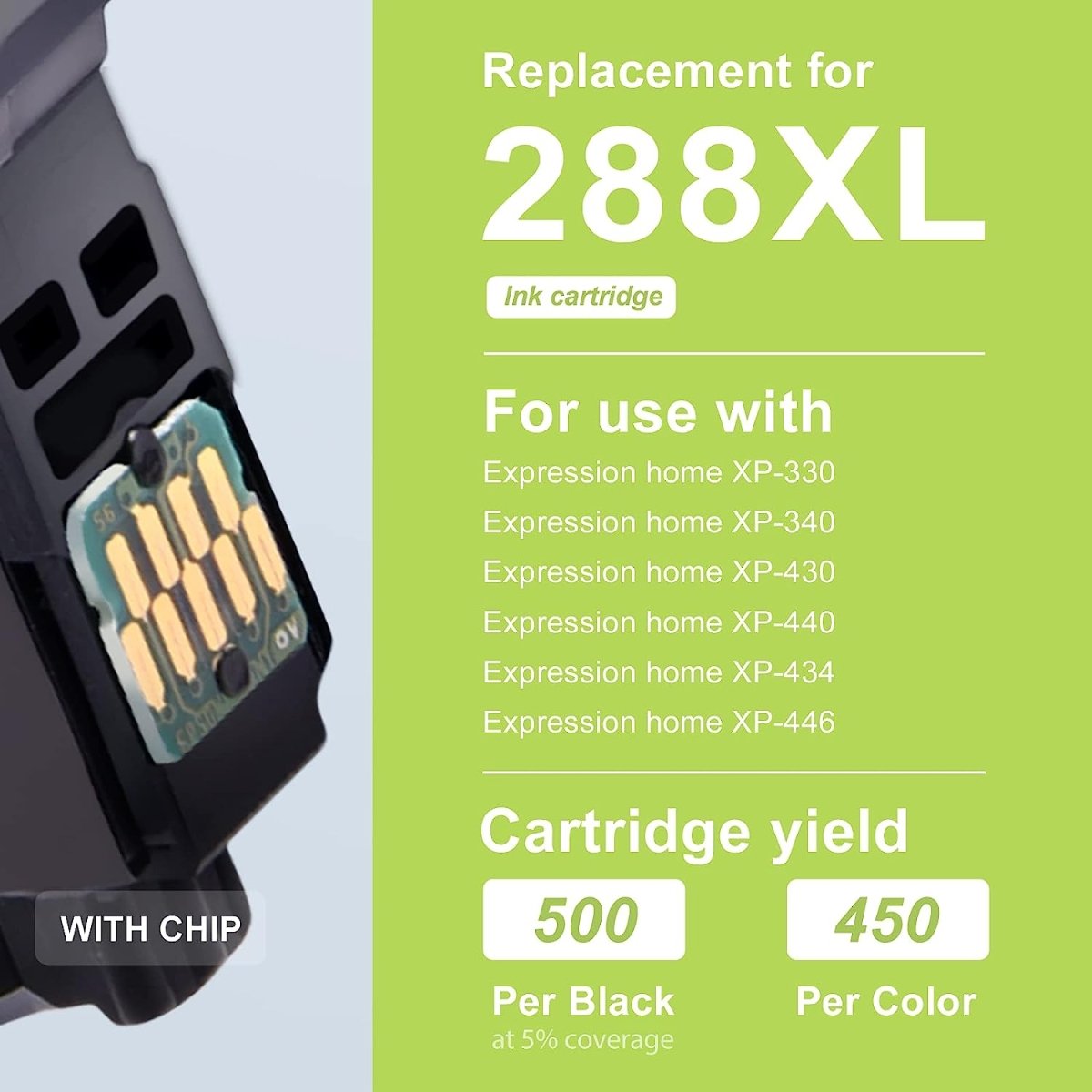 288XL Remanufactured Ink Cartridge for Epson Printer (2 Black, 1 Cyan, 1 Magenta, 1 Yellow) - Linford Office:Printer Ink & Toner Cartridge